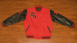 Qasr Fariyd Red Varsity Jacket