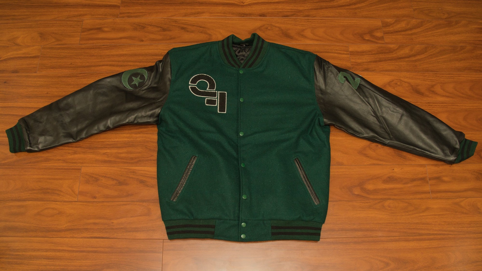 Qasr Fariyd Green Varsity Jacket